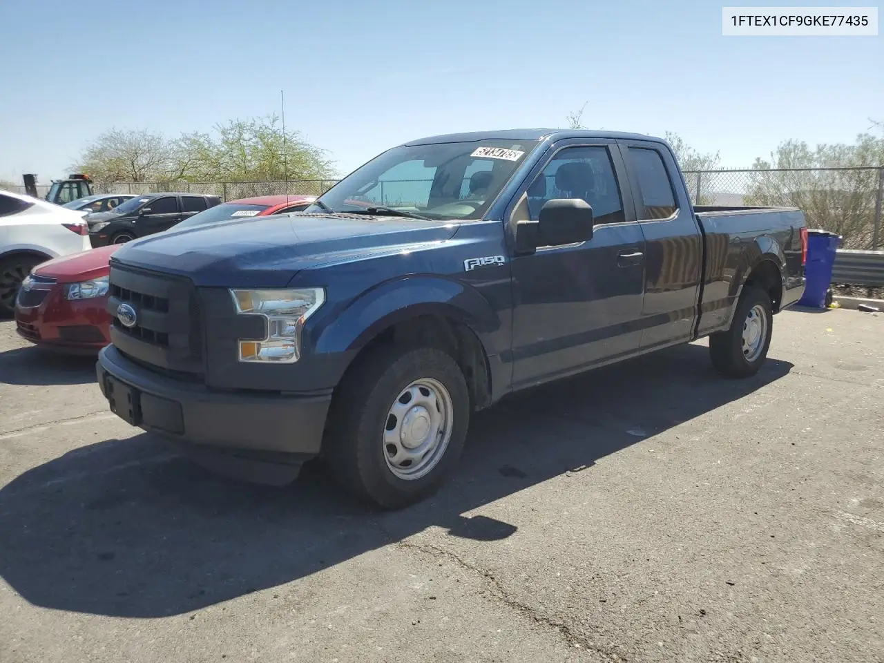 2016 Ford F150 Super Cab VIN: 1FTEX1CF9GKE77435 Lot: 52134785