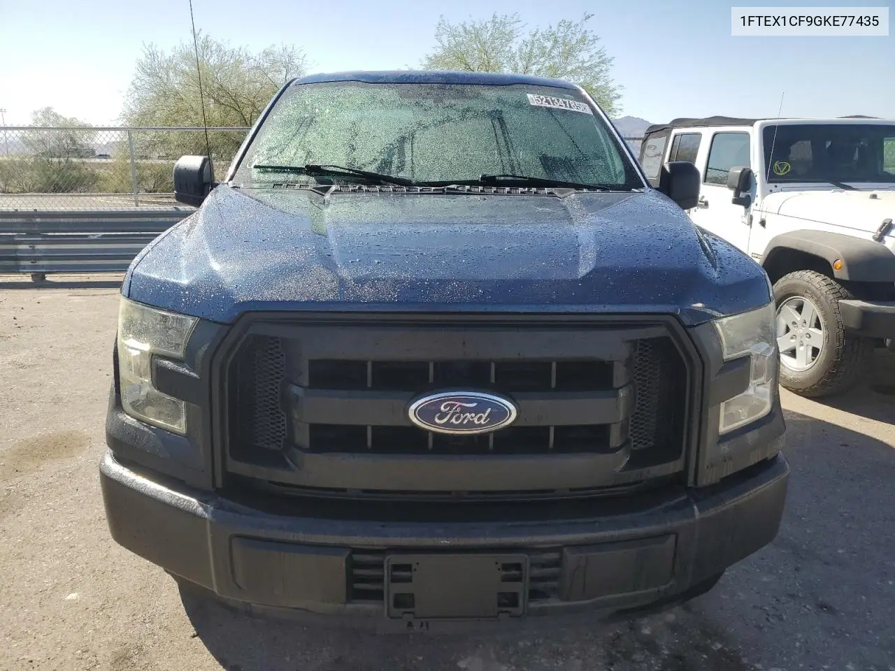 2016 Ford F150 Super Cab VIN: 1FTEX1CF9GKE77435 Lot: 52134785