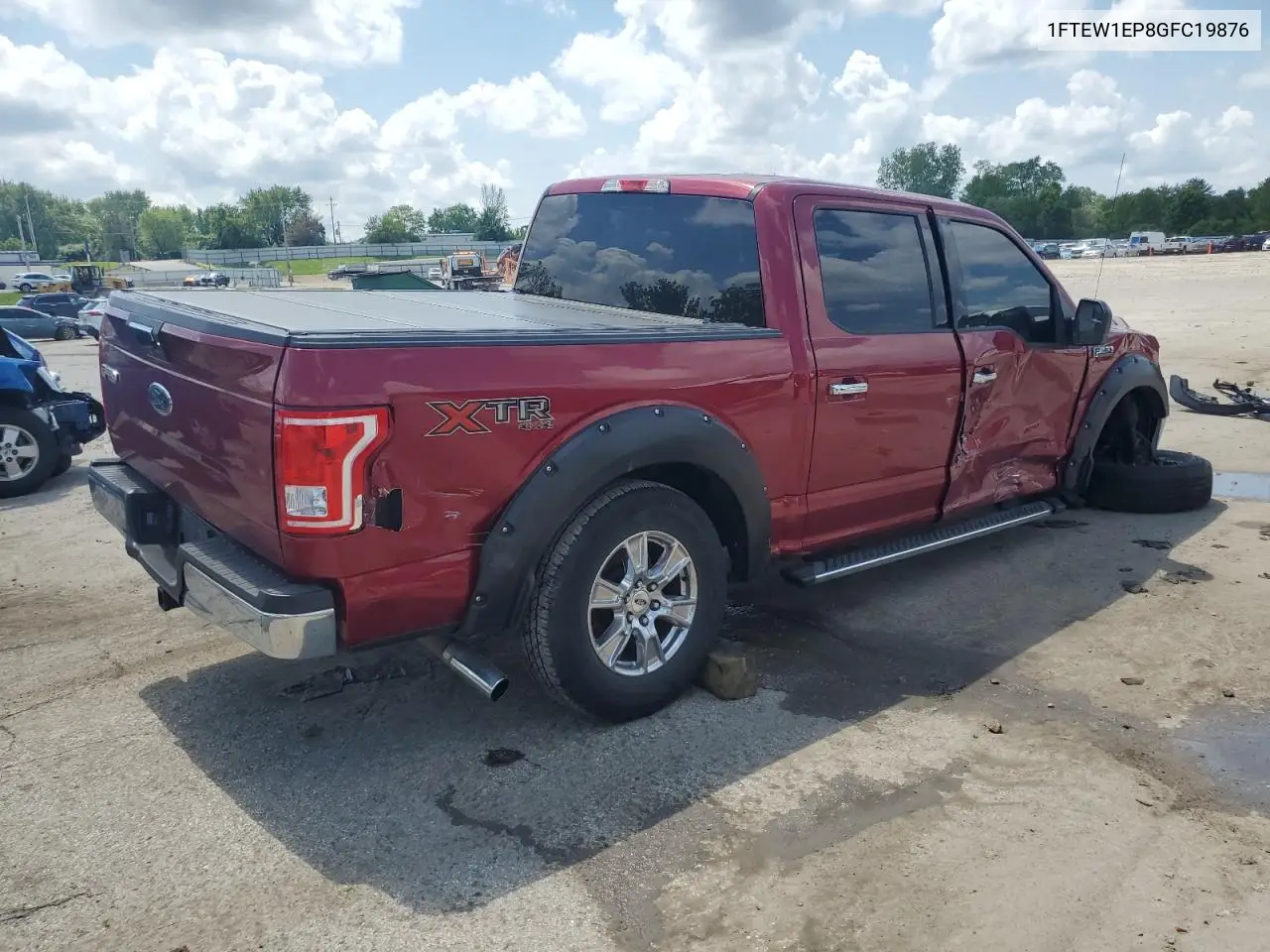 2016 Ford F150 Supercrew VIN: 1FTEW1EP8GFC19876 Lot: 57124775