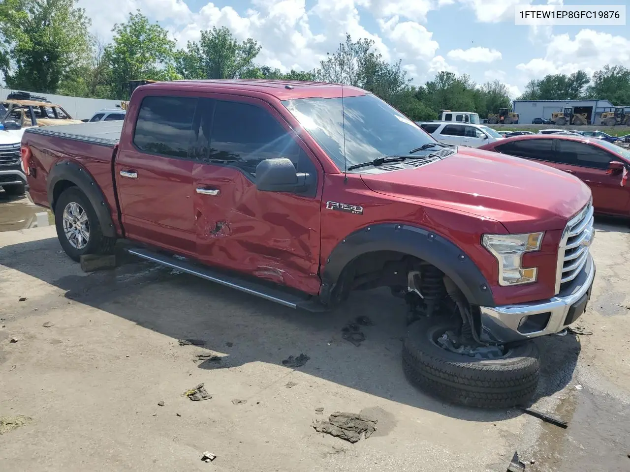 2016 Ford F150 Supercrew VIN: 1FTEW1EP8GFC19876 Lot: 57124775
