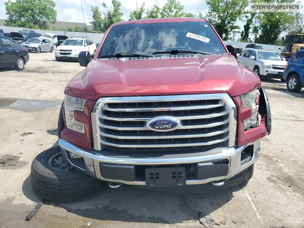 2016 Ford F150 Supercrew VIN: 1FTEW1EP8GFC19876 Lot: 57124775