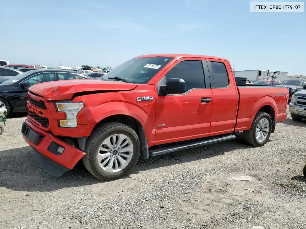 2016 Ford F150 Super Cab VIN: 1FTEX1CP8GKF79107 Lot: 57160285