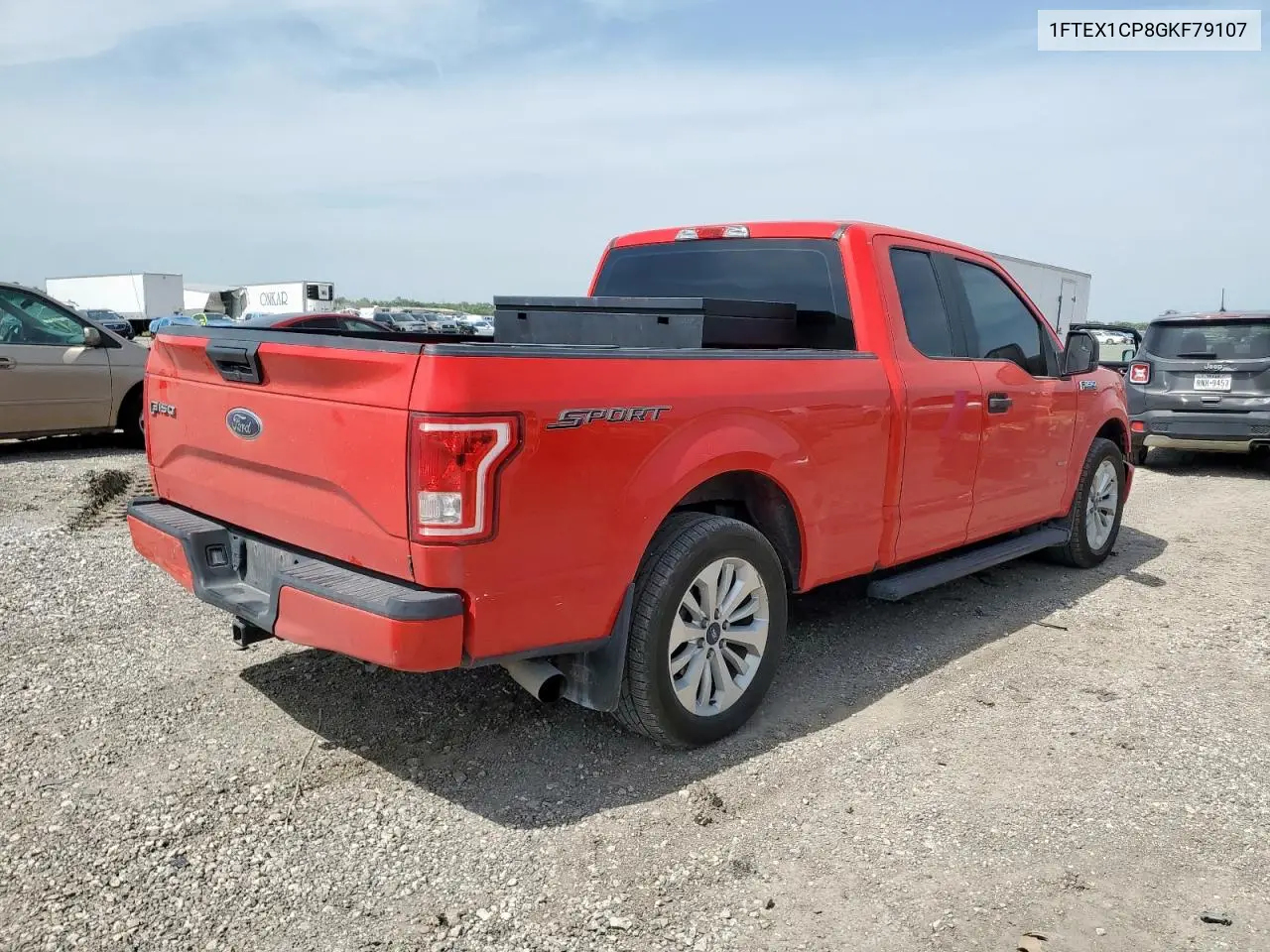 2016 Ford F150 Super Cab VIN: 1FTEX1CP8GKF79107 Lot: 57160285