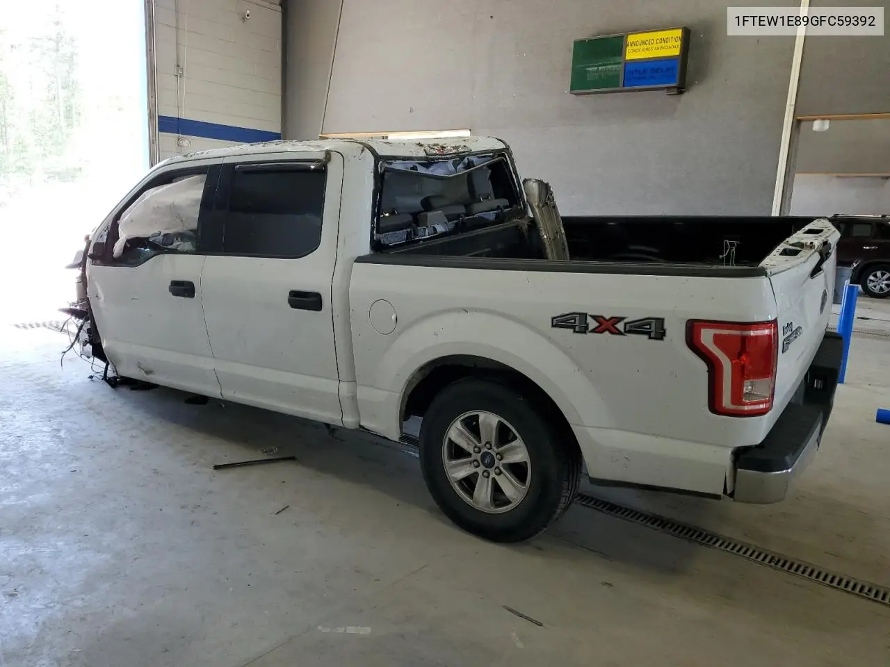 2016 Ford F150 Supercrew VIN: 1FTEW1E89GFC59392 Lot: 57724375