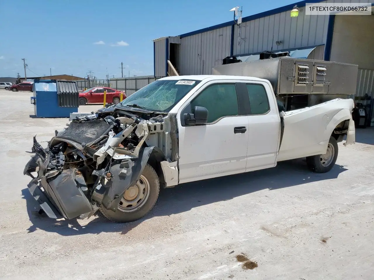 2016 Ford F150 Super Cab VIN: 1FTEX1CF8GKD66732 Lot: 61342805