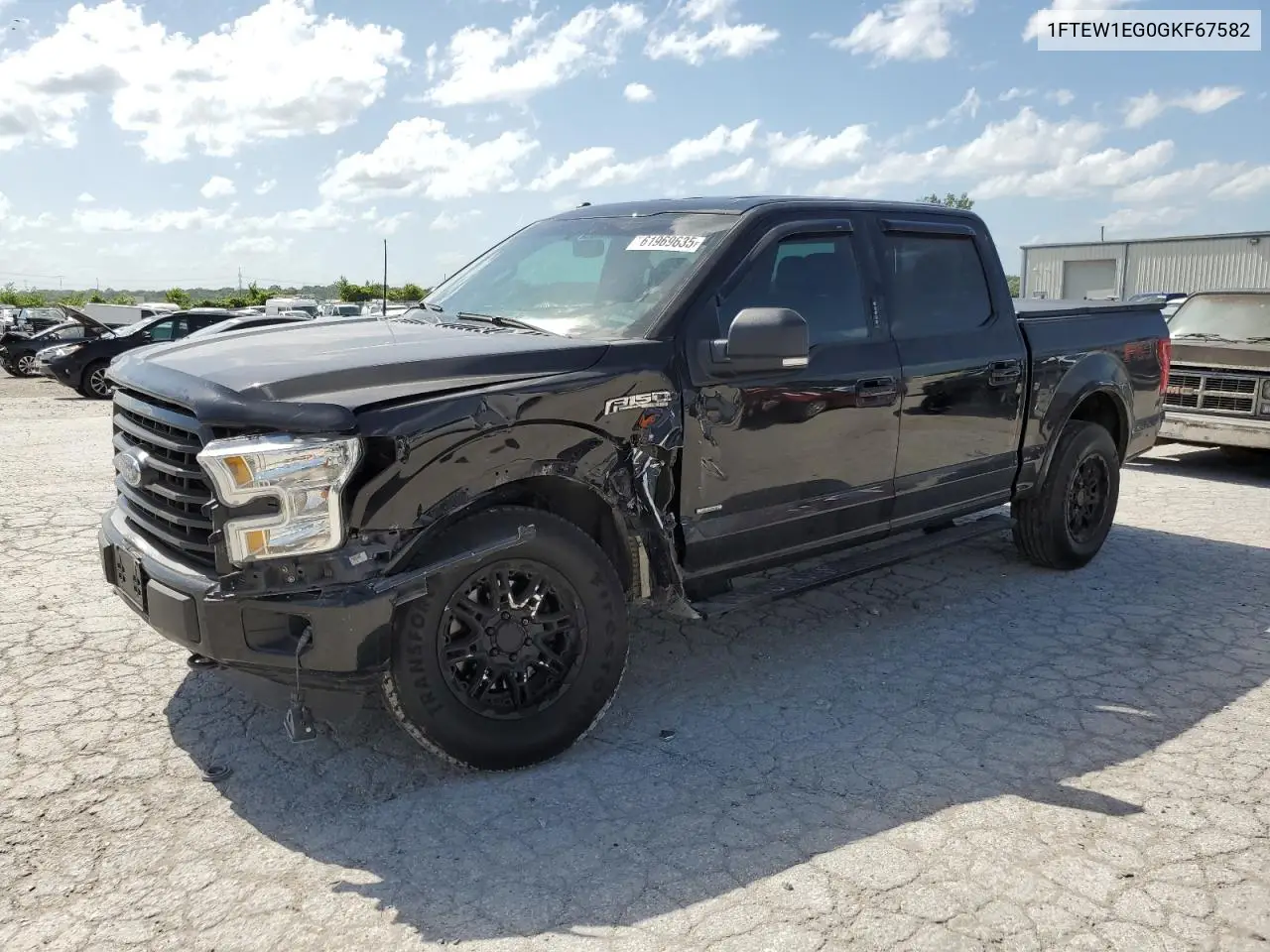 2016 Ford F150 Supercrew VIN: 1FTEW1EG0GKF67582 Lot: 61969635