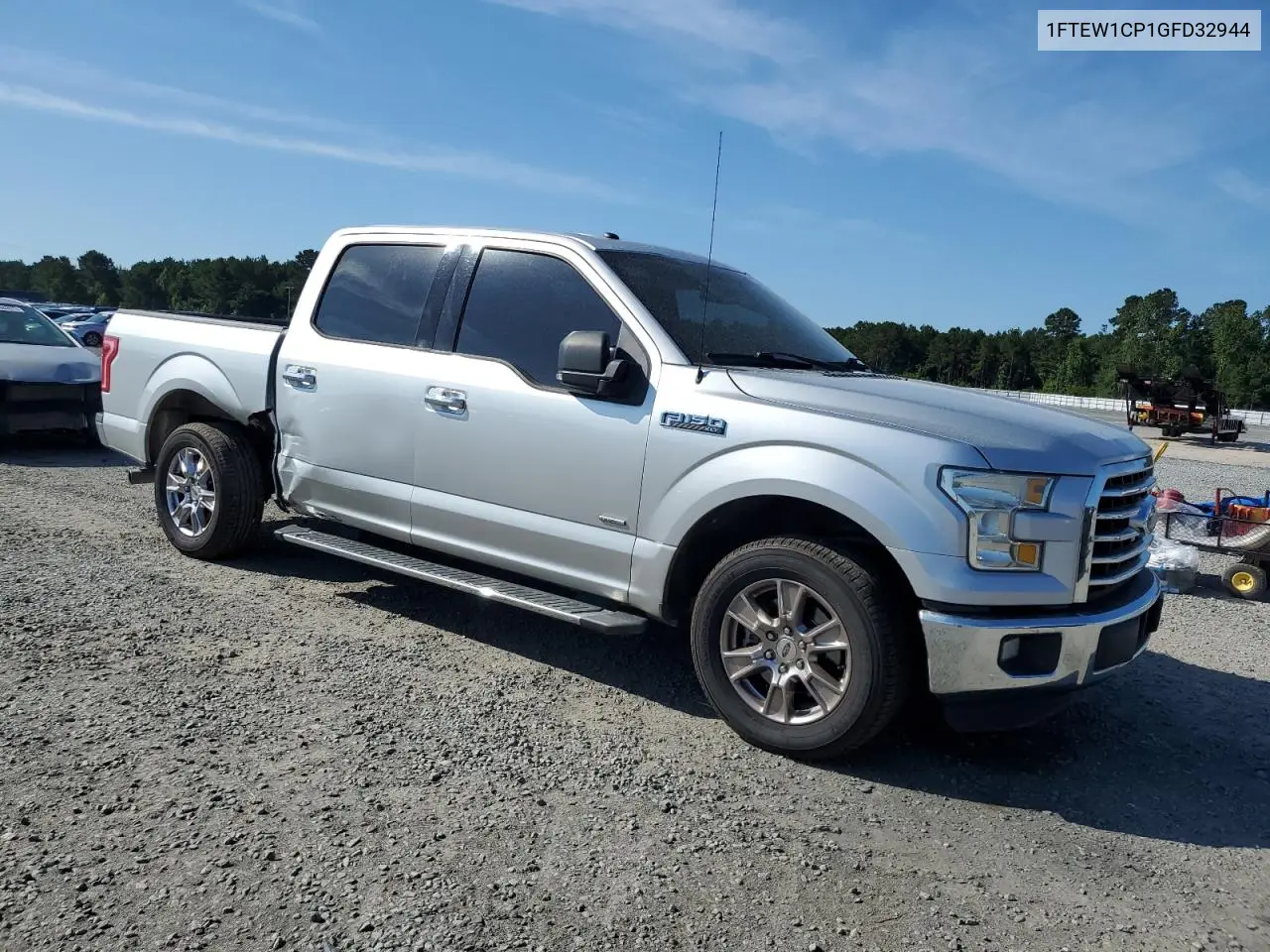 2016 Ford F150 Supercrew VIN: 1FTEW1CP1GFD32944 Lot: 62093065