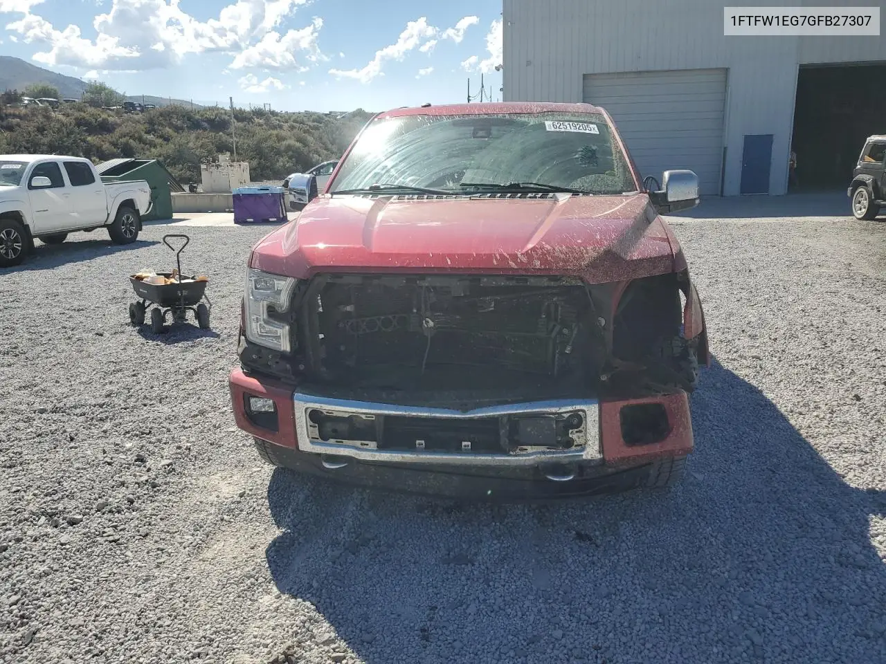 2016 Ford F150 Supercrew VIN: 1FTFW1EG7GFB27307 Lot: 62519205