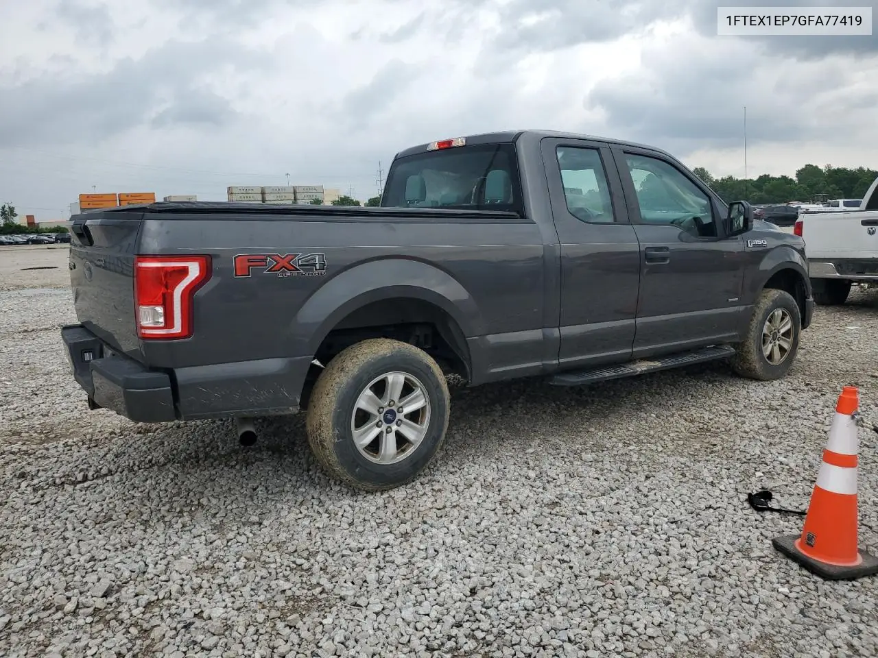 2016 Ford F150 Super Cab VIN: 1FTEX1EP7GFA77419 Lot: 62839525