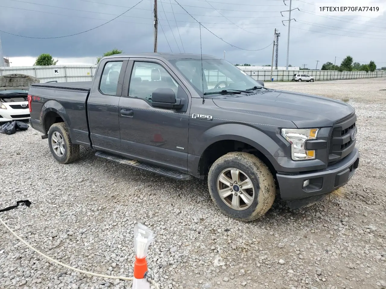 2016 Ford F150 Super Cab VIN: 1FTEX1EP7GFA77419 Lot: 62839525