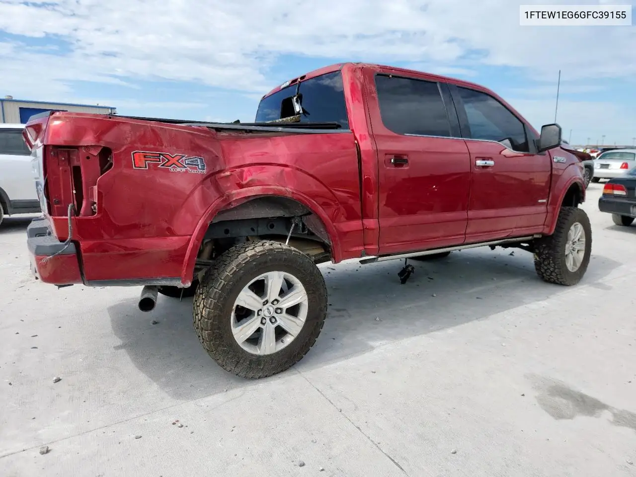 2016 Ford F150 Supercrew VIN: 1FTEW1EG6GFC39155 Lot: 63252855
