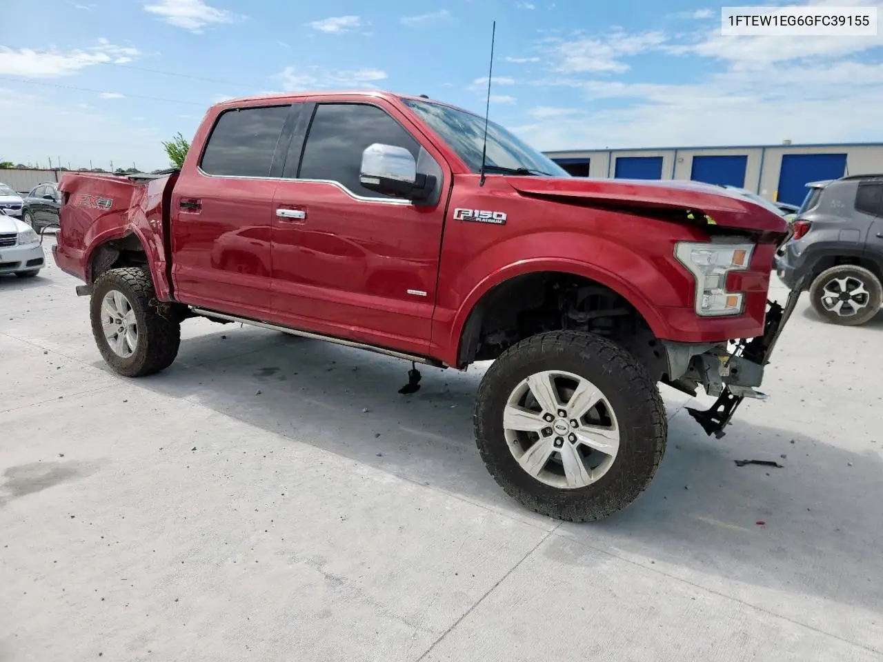 2016 Ford F150 Supercrew VIN: 1FTEW1EG6GFC39155 Lot: 63252855