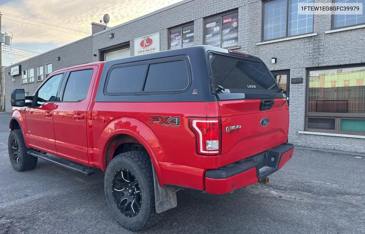 2016 Ford F150 Supercrew VIN: 1FTEW1EG8GFC39979 Lot: 63339225
