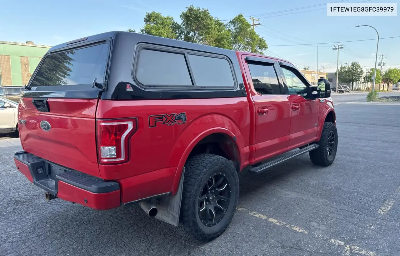 2016 Ford F150 Supercrew VIN: 1FTEW1EG8GFC39979 Lot: 63339225