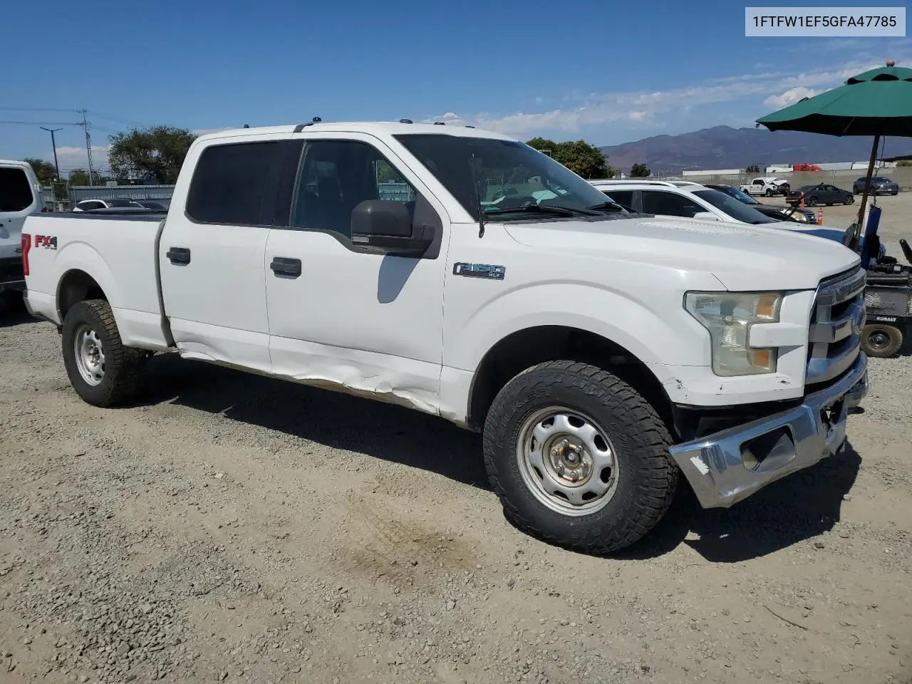 2016 Ford F150 Supercrew VIN: 1FTFW1EF5GFA47785 Lot: 63385565