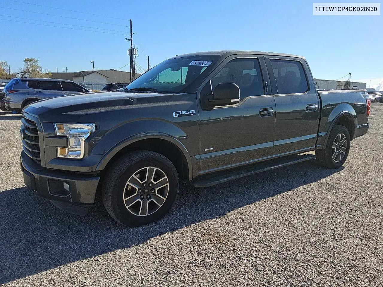2016 Ford F150 Supercrew VIN: 1FTEW1CP4GKD28930 Lot: 82823994