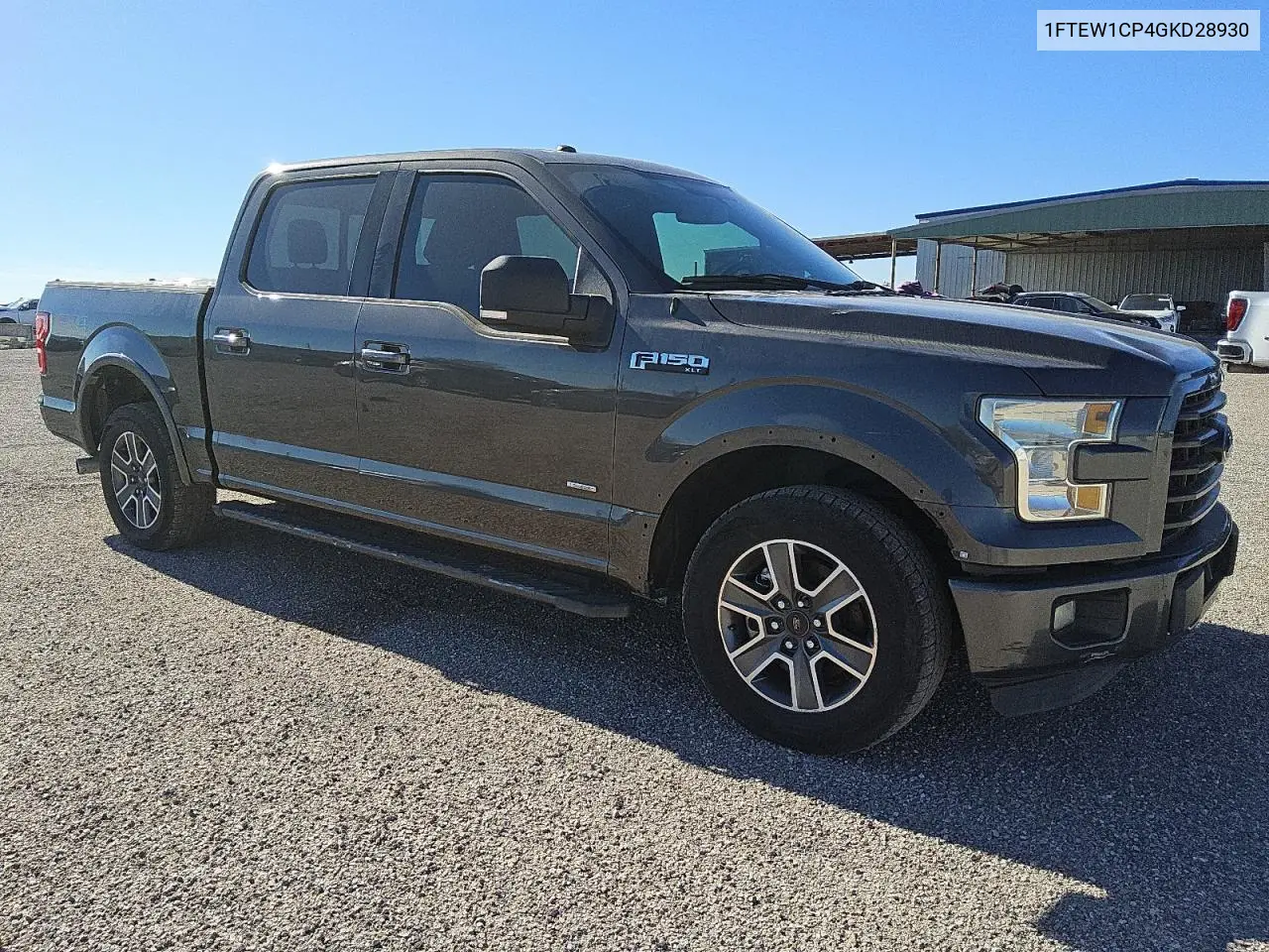 2016 Ford F150 Supercrew VIN: 1FTEW1CP4GKD28930 Lot: 82823994