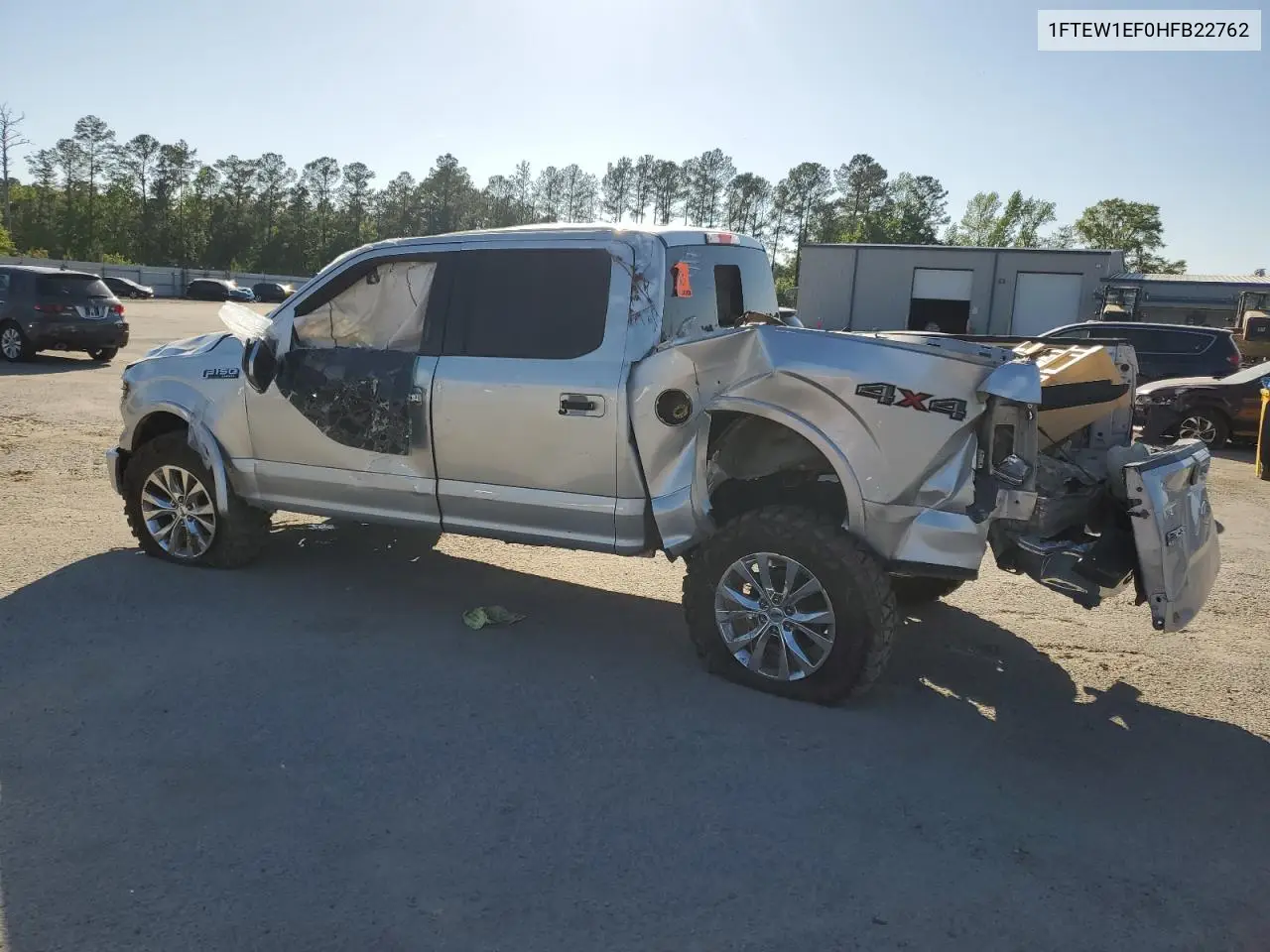2017 Ford F150 Supercrew VIN: 1FTEW1EF0HFB22762 Lot: 52613055