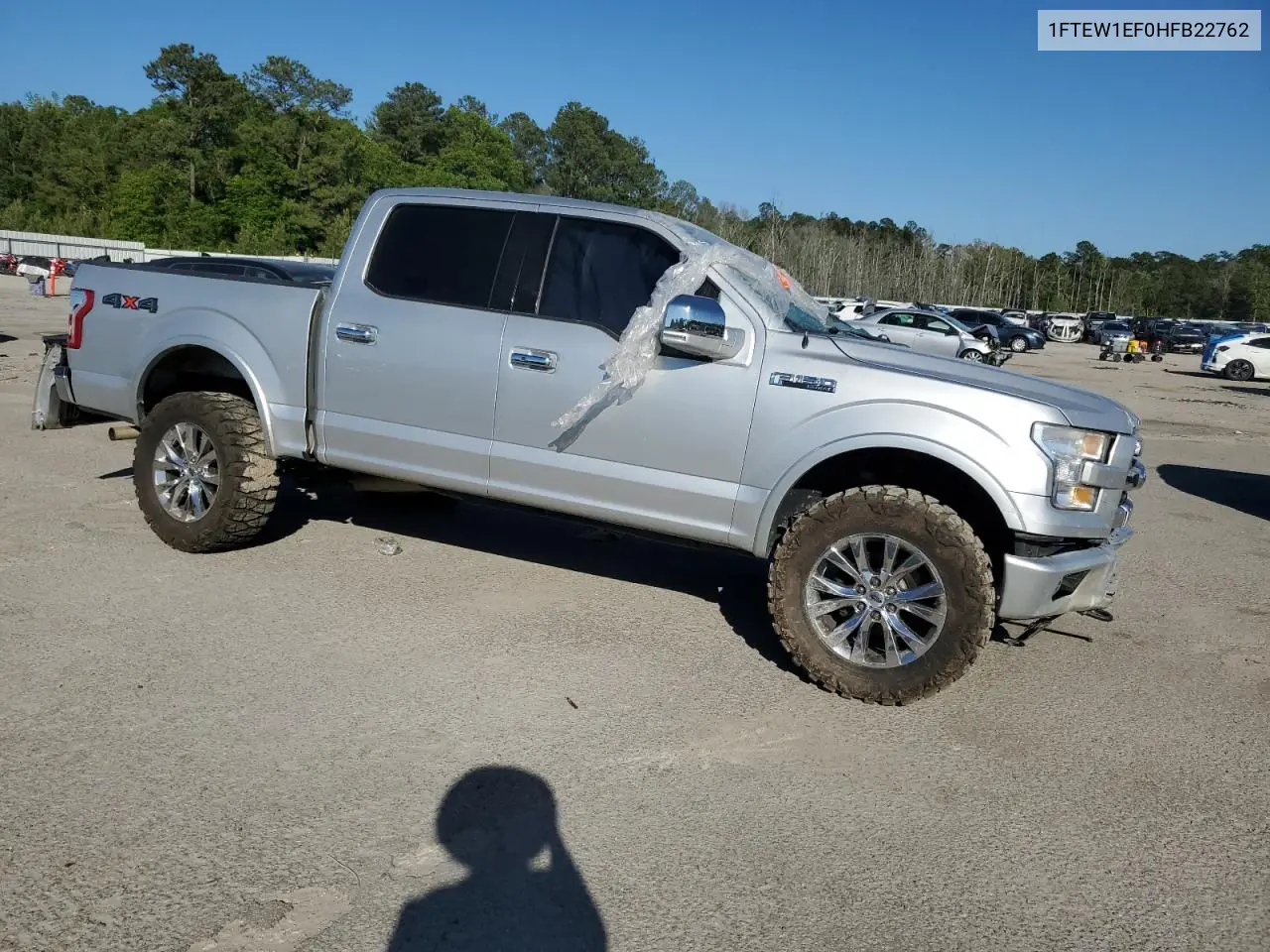 2017 Ford F150 Supercrew VIN: 1FTEW1EF0HFB22762 Lot: 52613055