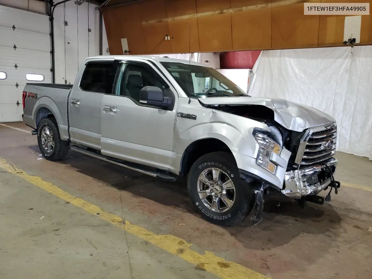 2017 Ford F150 Supercrew VIN: 1FTEW1EF3HFA49905 Lot: 55427555