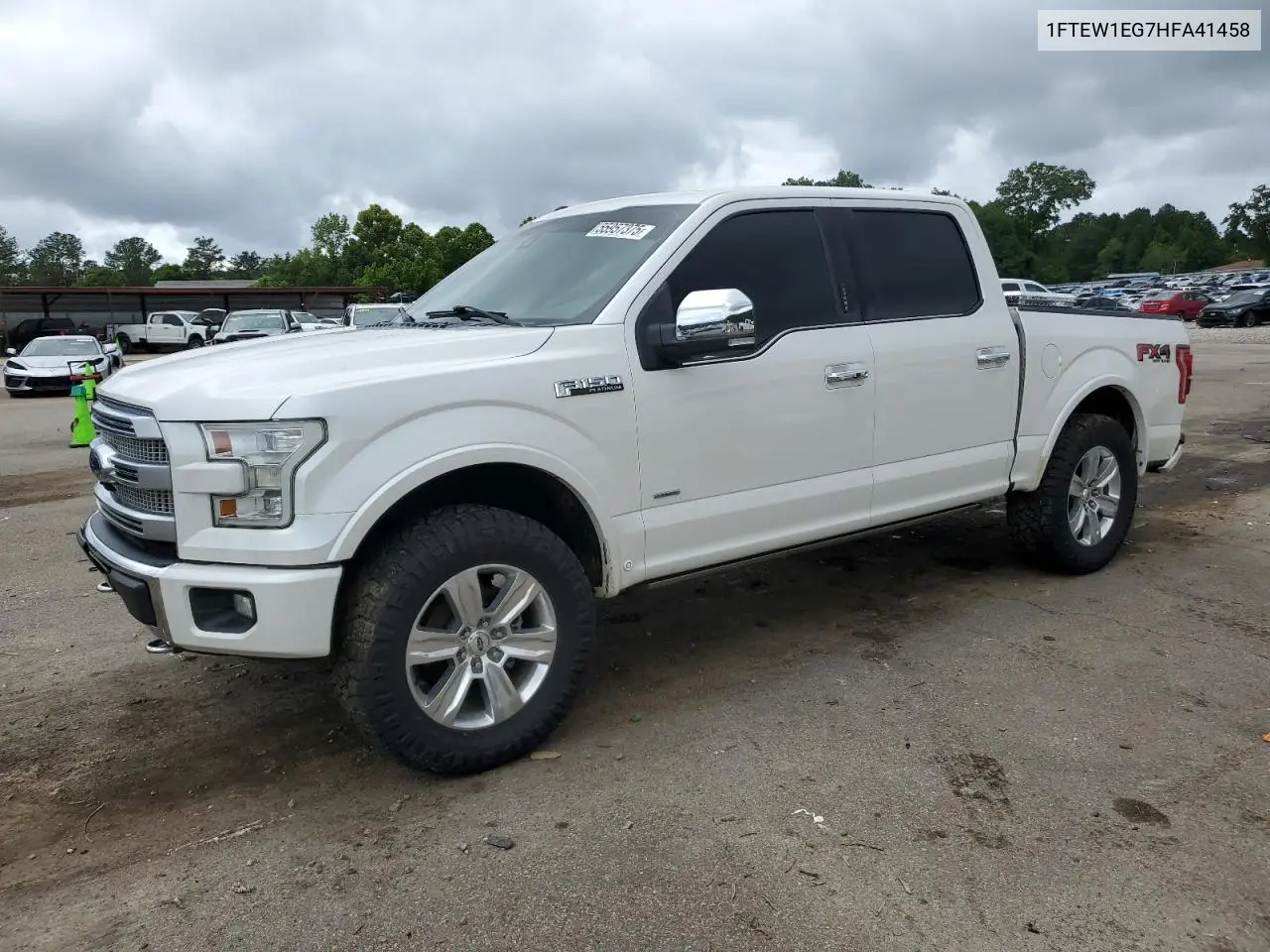 2017 Ford F150 Supercrew VIN: 1FTEW1EG7HFA41458 Lot: 55957375