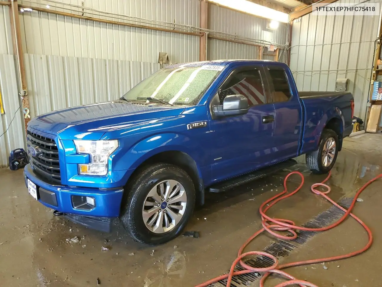 2017 Ford F150 Super Cab VIN: 1FTEX1EP7HFC75418 Lot: 56462835