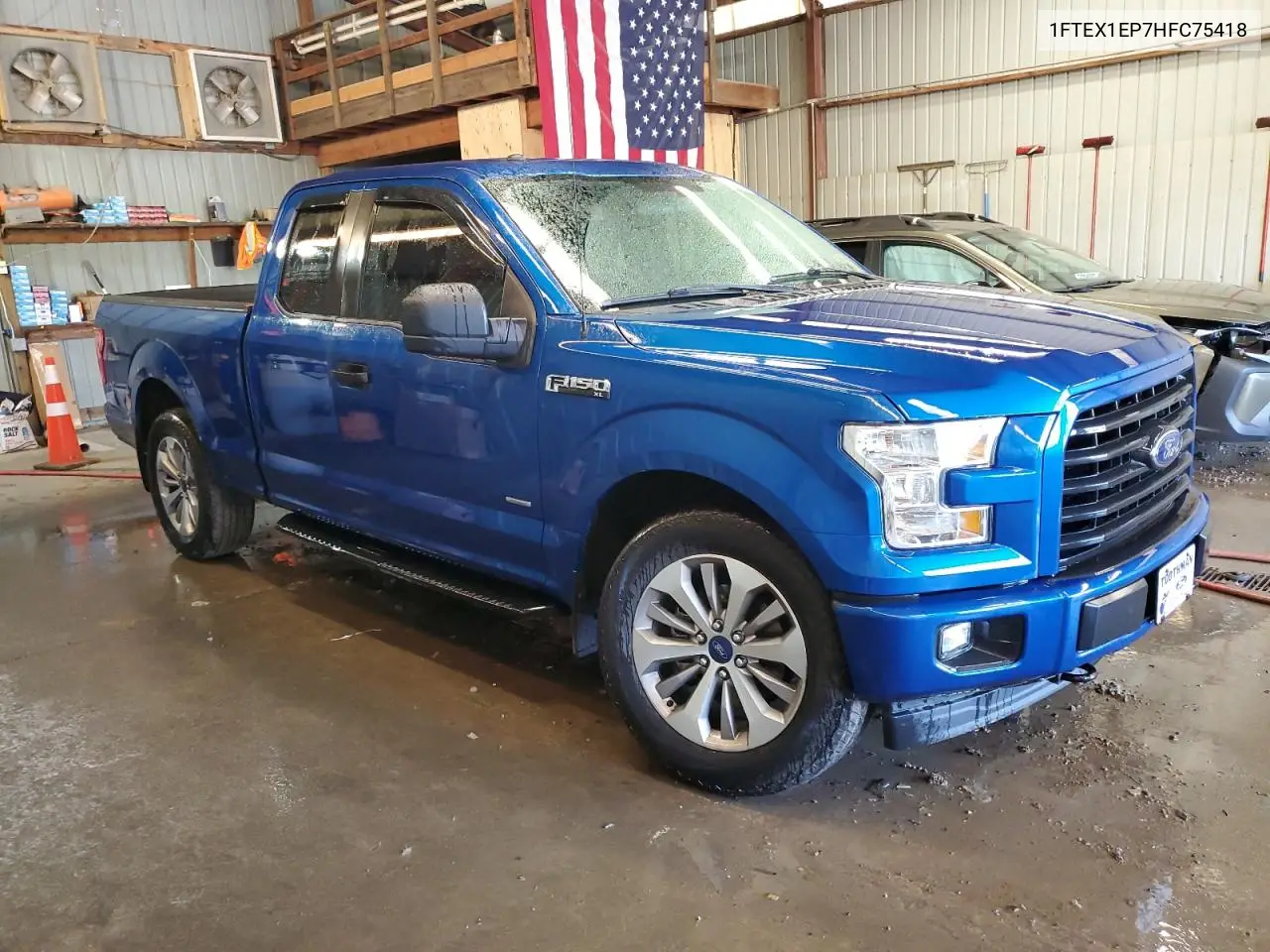 2017 Ford F150 Super Cab VIN: 1FTEX1EP7HFC75418 Lot: 56462835