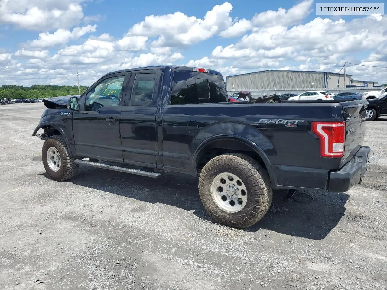 2017 Ford F150 Super Cab VIN: 1FTFX1EF4HFC57454 Lot: 57087675