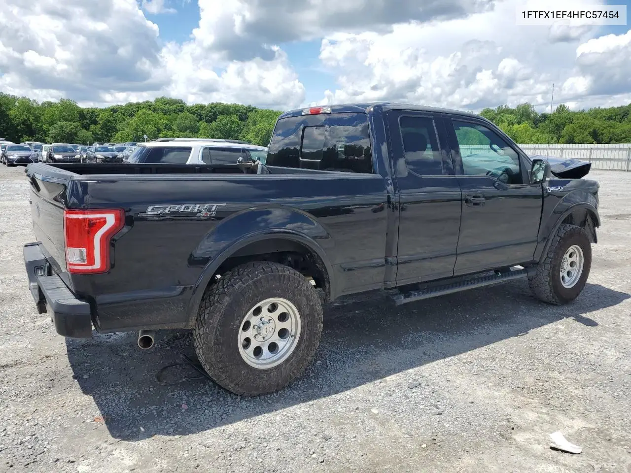 2017 Ford F150 Super Cab VIN: 1FTFX1EF4HFC57454 Lot: 57087675