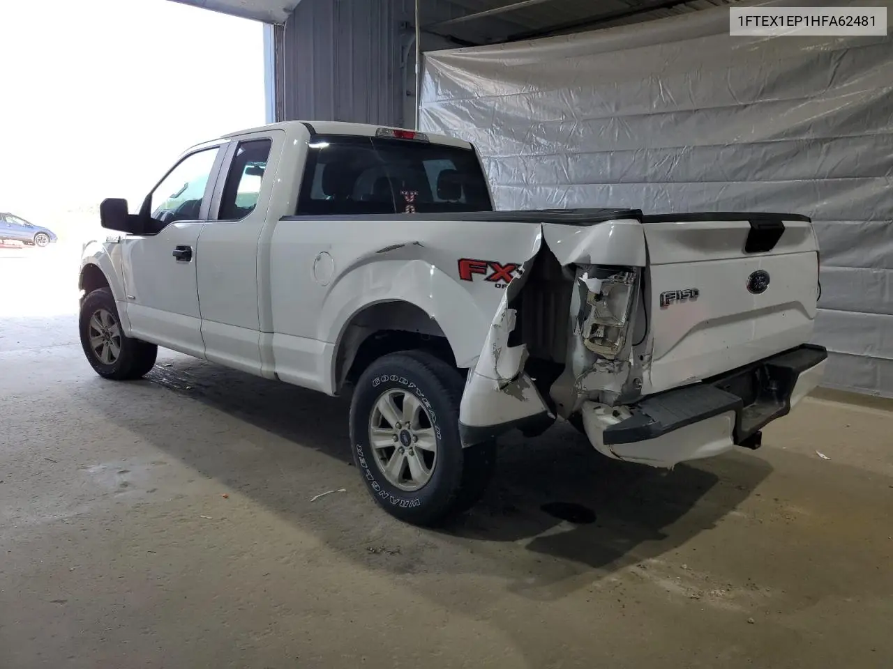 2017 Ford F150 Super Cab VIN: 1FTEX1EP1HFA62481 Lot: 57131955