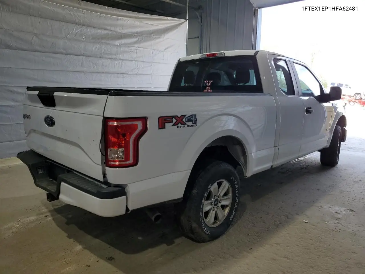 2017 Ford F150 Super Cab VIN: 1FTEX1EP1HFA62481 Lot: 57131955