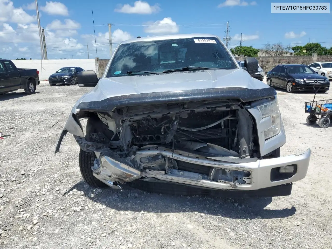 2017 Ford F150 Supercrew VIN: 1FTEW1CP6HFC30783 Lot: 61382935