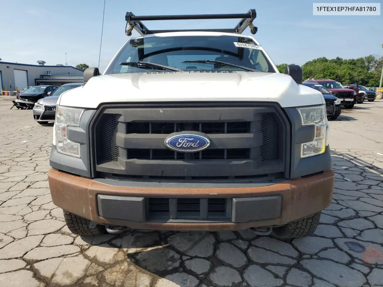 2017 Ford F150 Super Cab VIN: 1FTEX1EP7HFA81780 Lot: 62687945