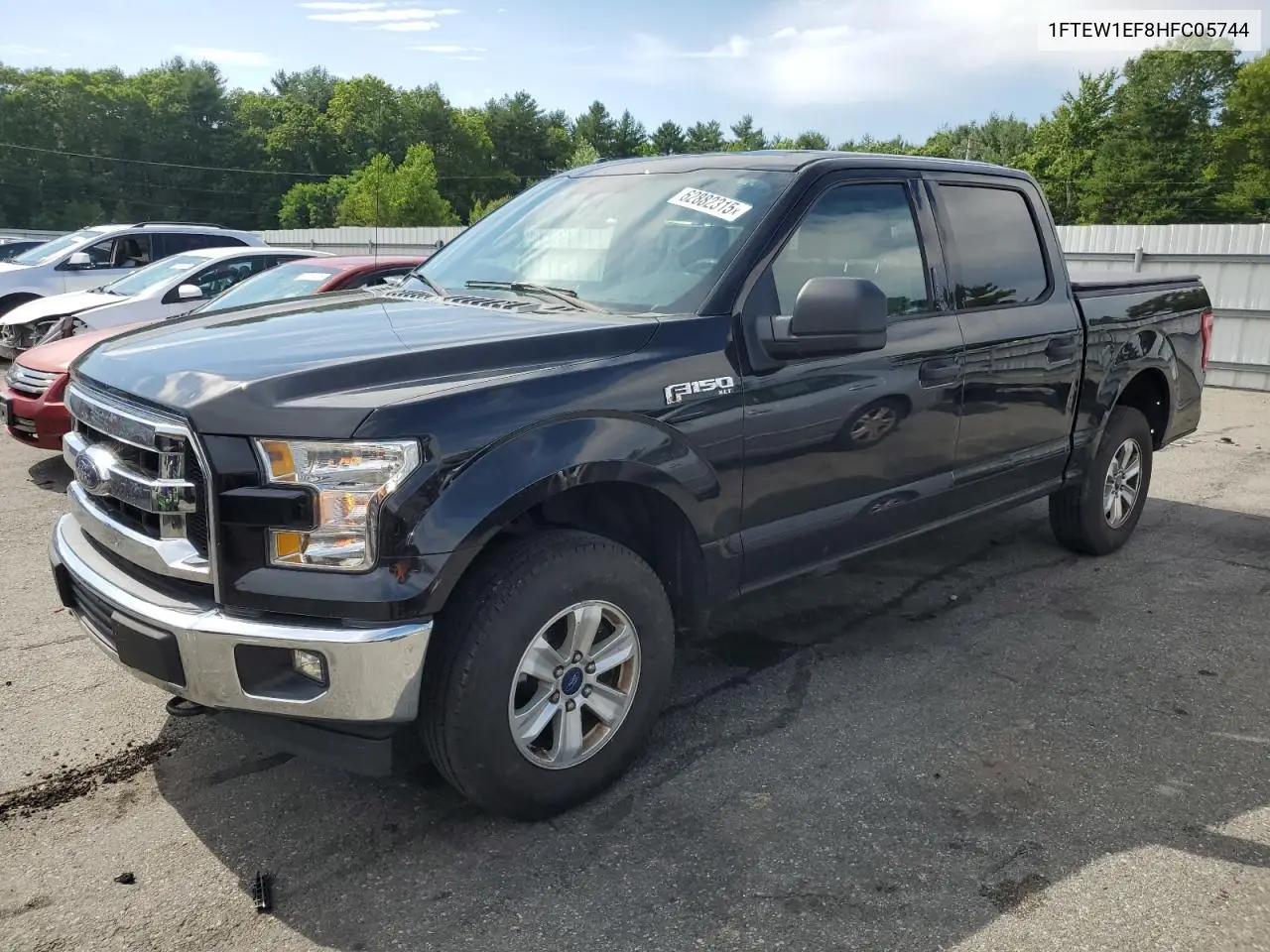 2017 Ford F150 Supercrew VIN: 1FTEW1EF8HFC05744 Lot: 62882315