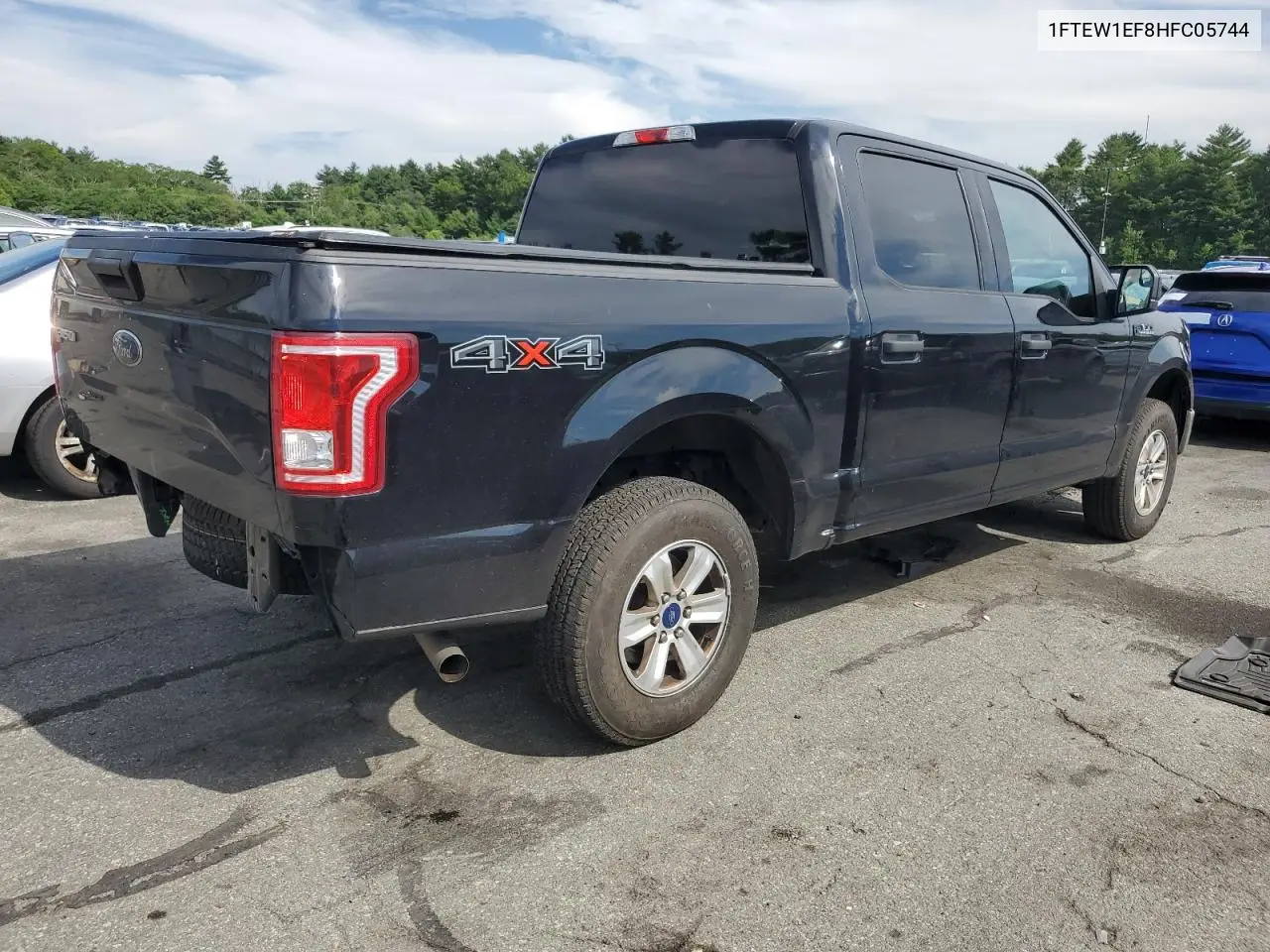 2017 Ford F150 Supercrew VIN: 1FTEW1EF8HFC05744 Lot: 62882315