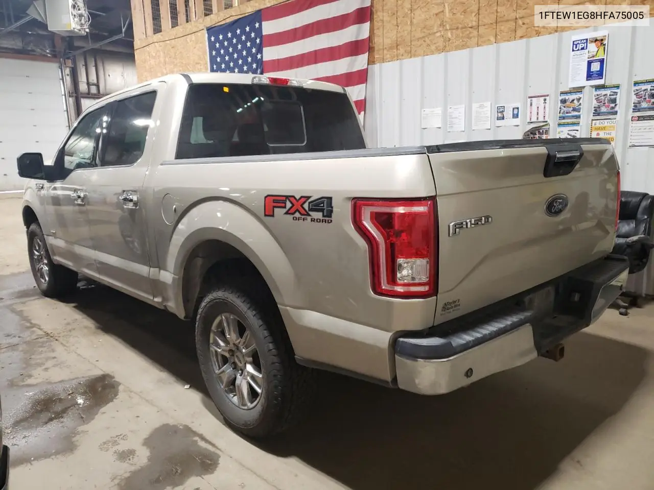 2017 Ford F150 Supercrew VIN: 1FTEW1EG8HFA75005 Lot: 62964905