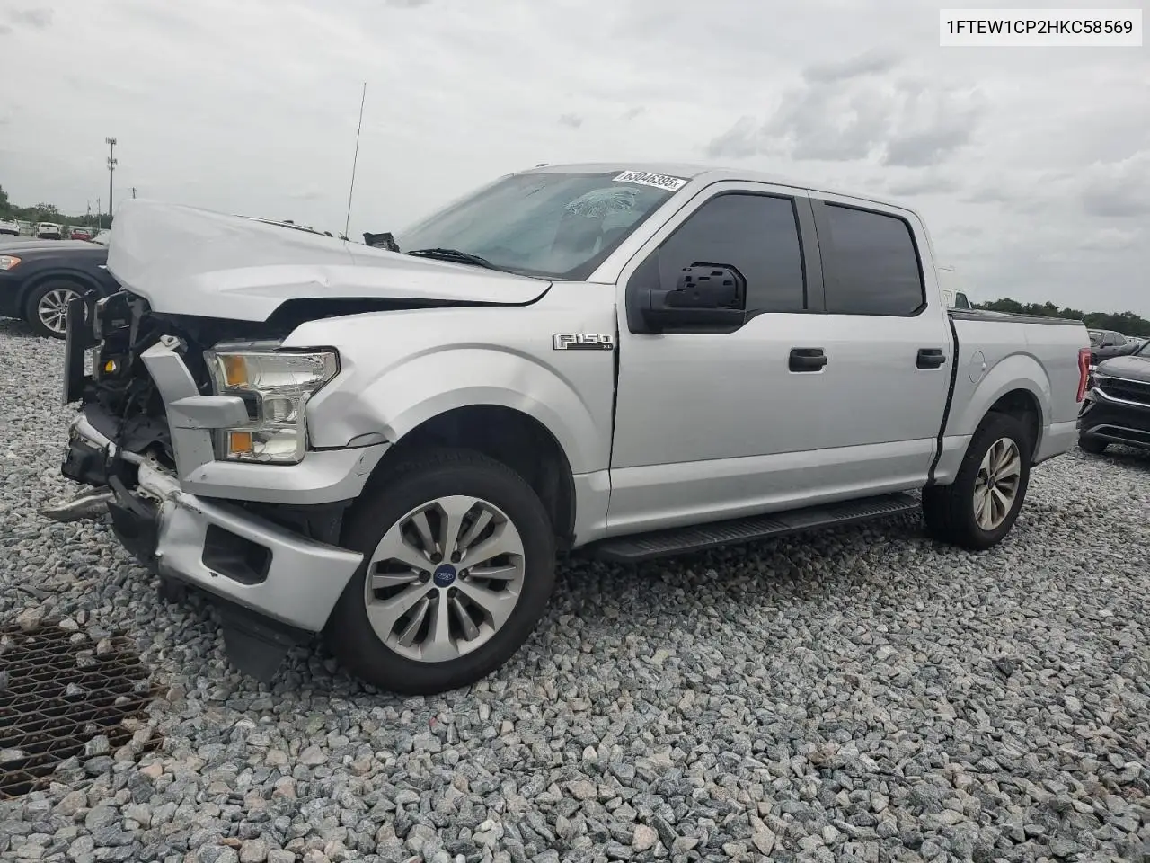 2017 Ford F150 Supercrew VIN: 1FTEW1CP2HKC58569 Lot: 63046395