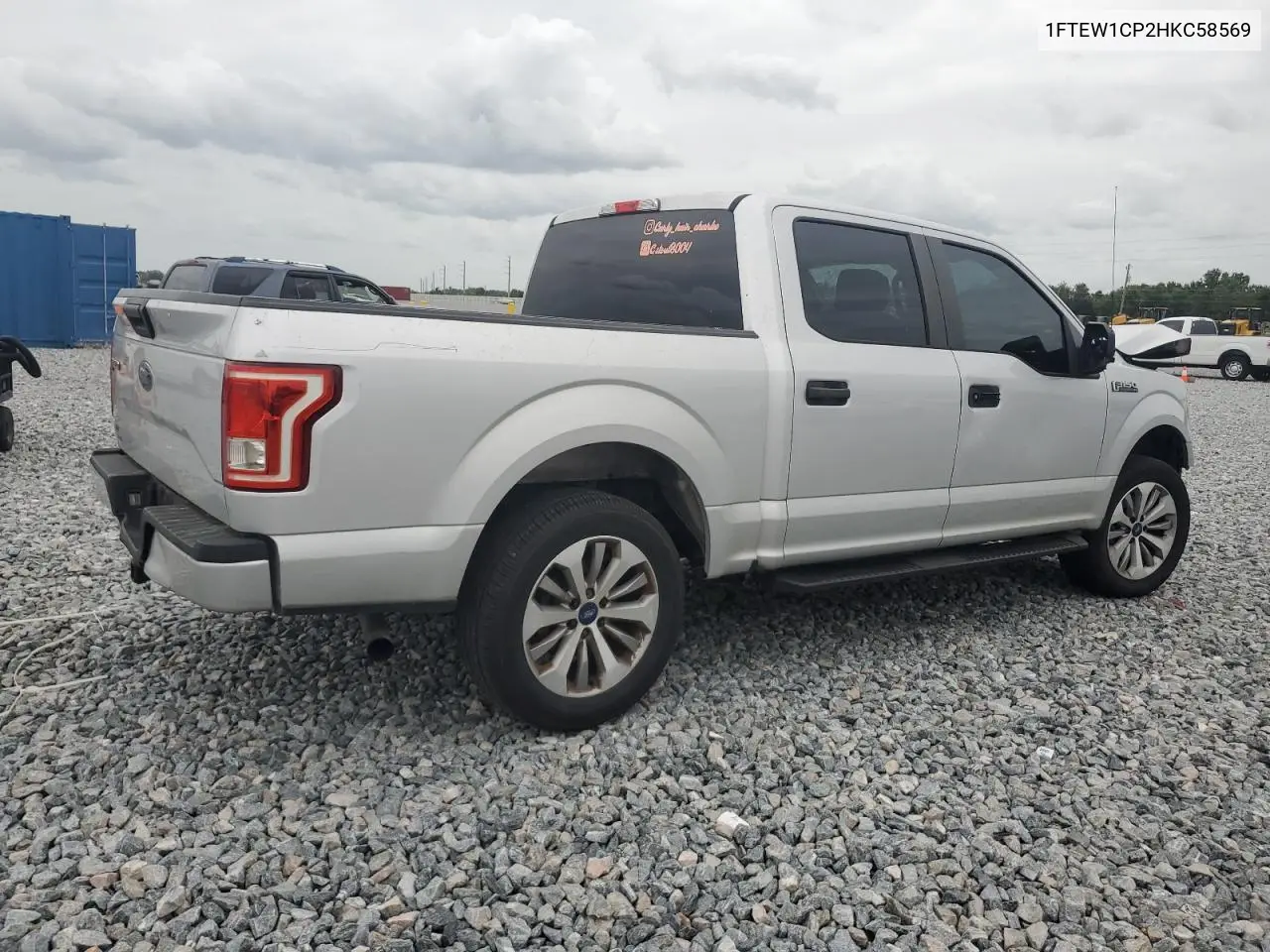 2017 Ford F150 Supercrew VIN: 1FTEW1CP2HKC58569 Lot: 63046395