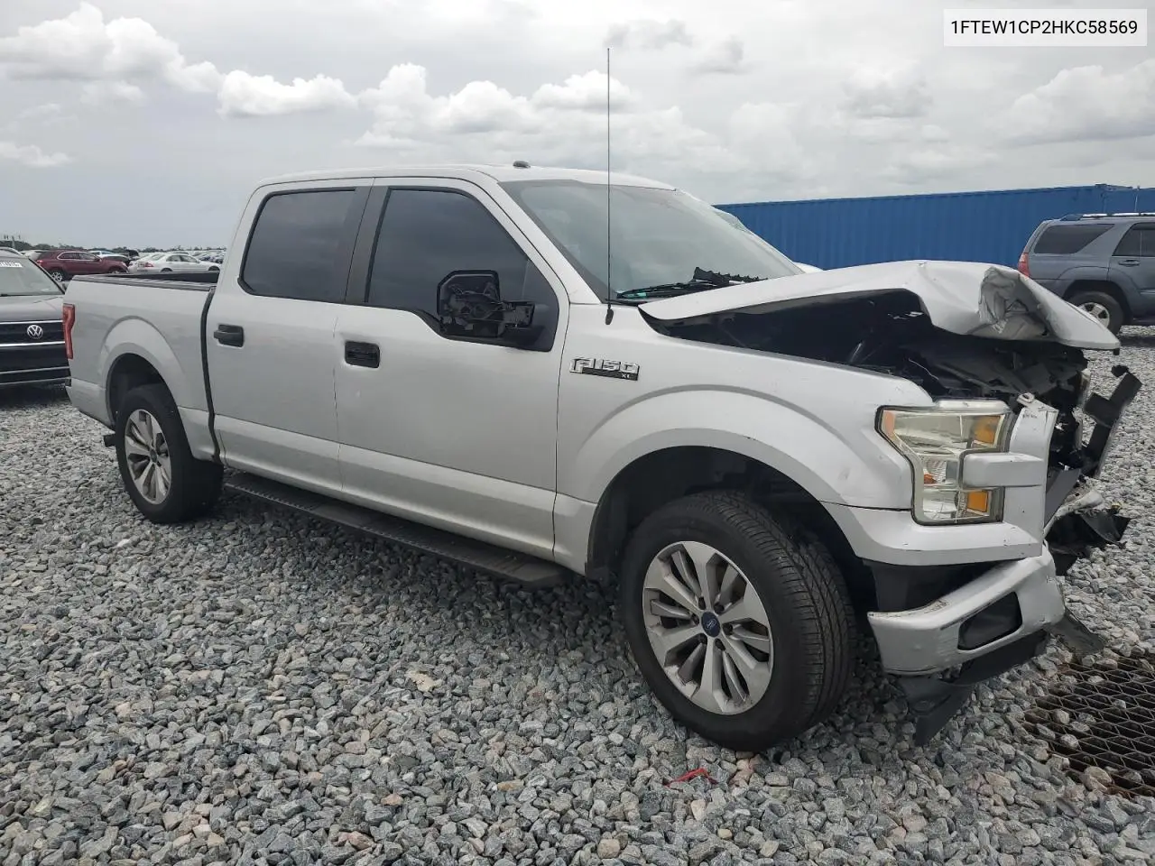 2017 Ford F150 Supercrew VIN: 1FTEW1CP2HKC58569 Lot: 63046395