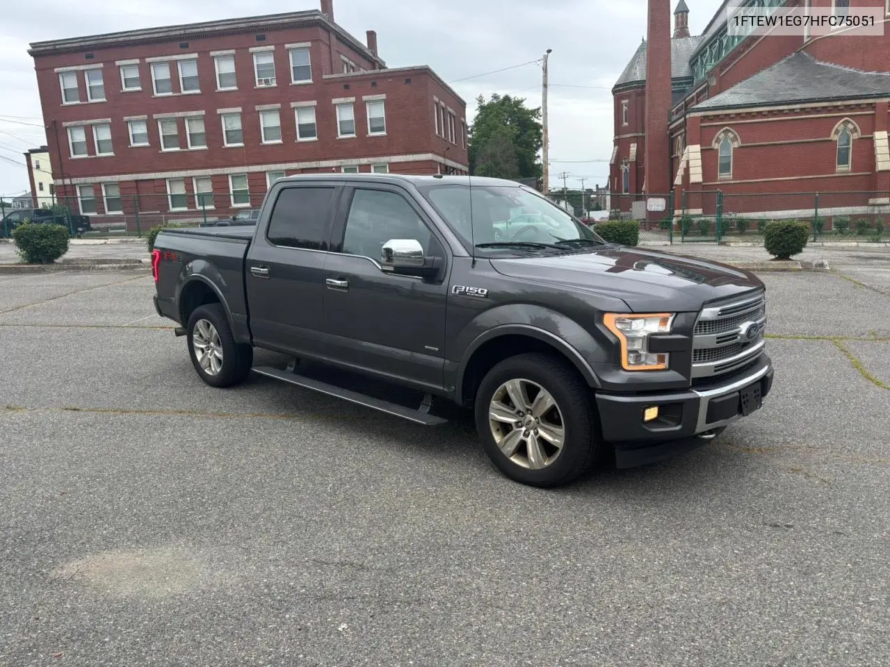 2017 Ford F150 Supercrew VIN: 1FTEW1EG7HFC75051 Lot: 63165515