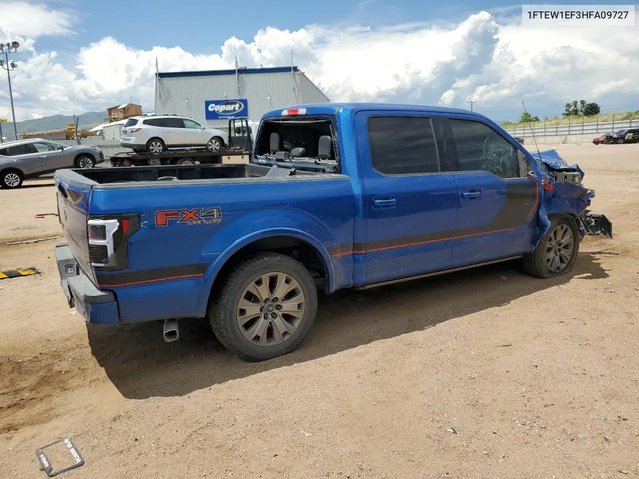 2017 Ford F150 Supercrew VIN: 1FTEW1EF3HFA09727 Lot: 63339515