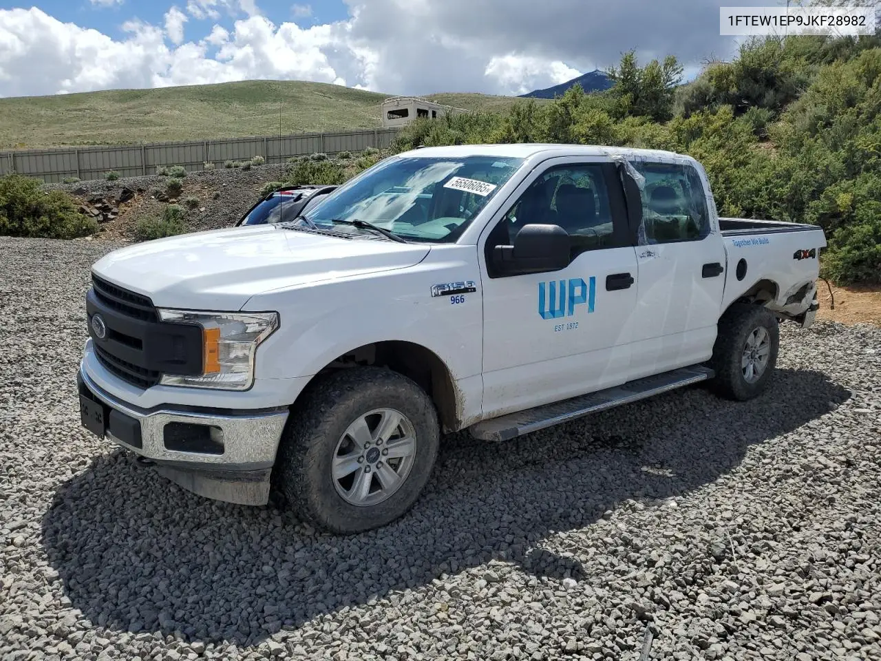 2018 Ford F150 Supercrew VIN: 1FTEW1EP9JKF28982 Lot: 56506065