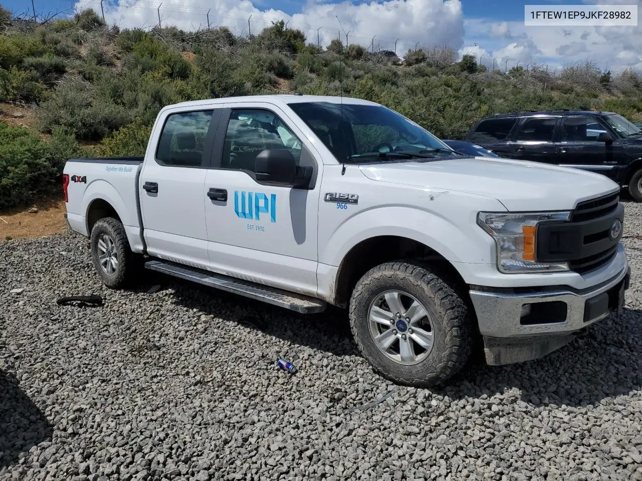 2018 Ford F150 Supercrew VIN: 1FTEW1EP9JKF28982 Lot: 56506065