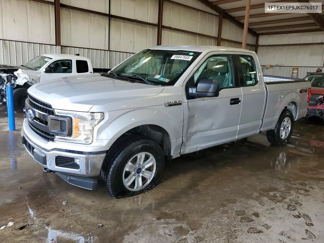 2018 Ford F150 Super Cab VIN: 1FTEX1EP9JKC76017 Lot: 56647655