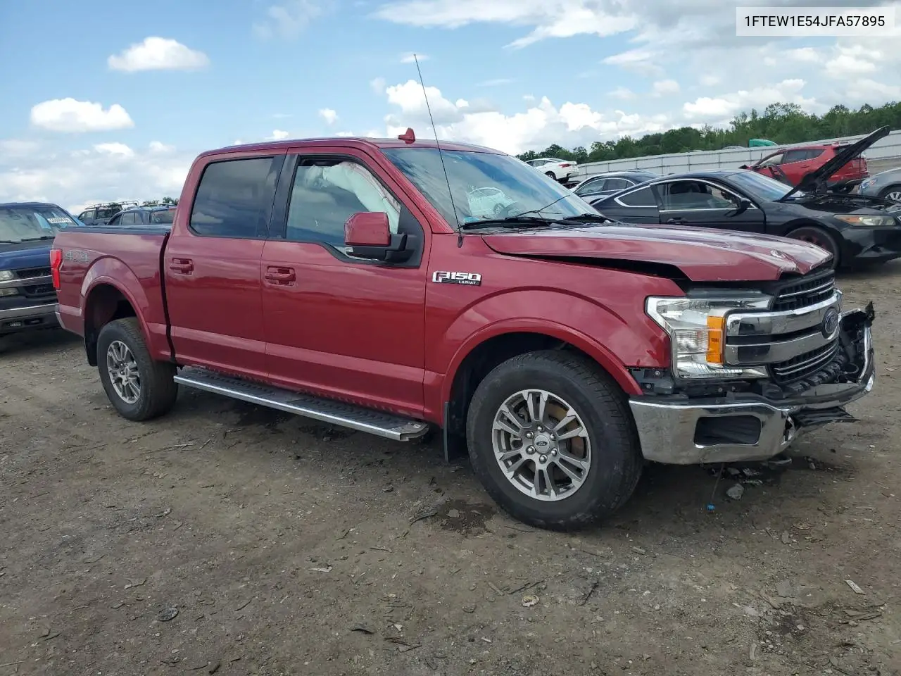 2018 Ford F150 Supercrew VIN: 1FTEW1E54JFA57895 Lot: 56842175