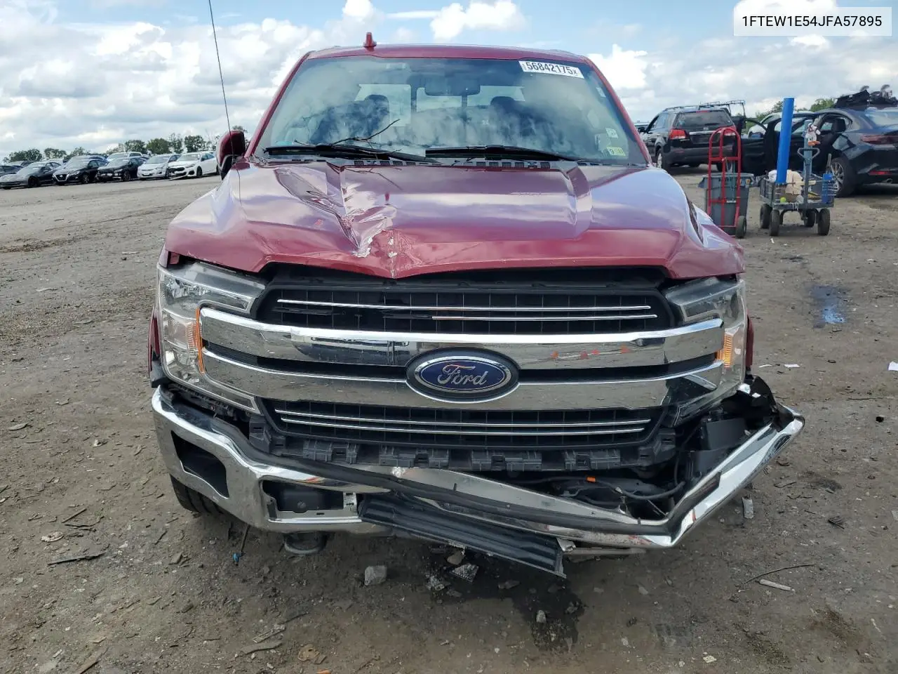 2018 Ford F150 Supercrew VIN: 1FTEW1E54JFA57895 Lot: 56842175
