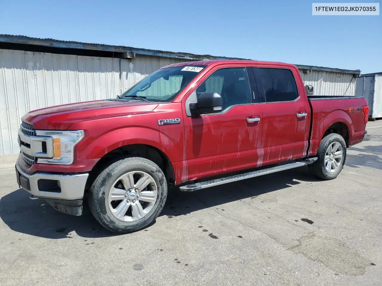 2018 Ford F150 Supercrew VIN: 1FTEW1EG2JKD70355 Lot: 57881345