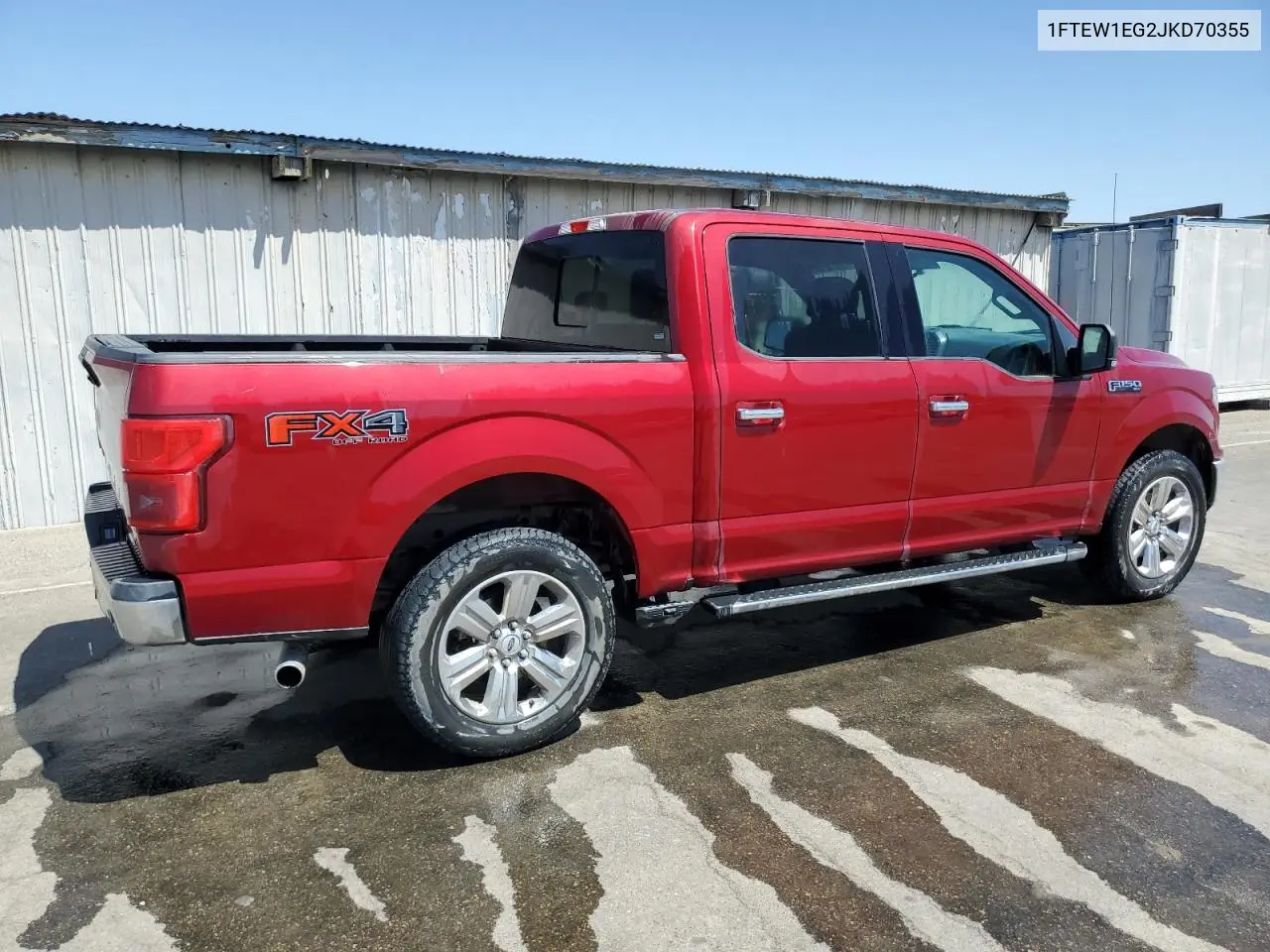 2018 Ford F150 Supercrew VIN: 1FTEW1EG2JKD70355 Lot: 57881345