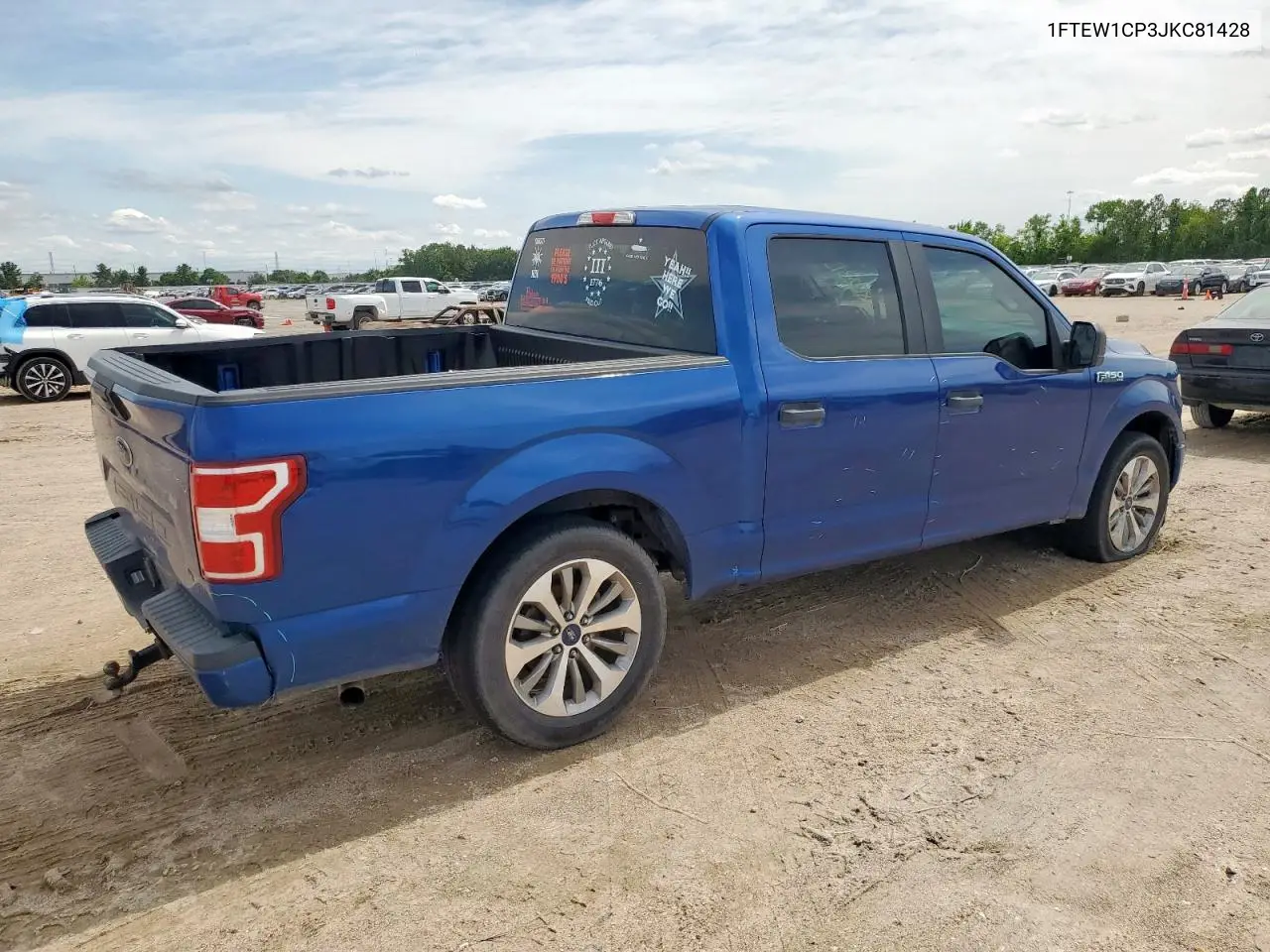 2018 Ford F150 Supercrew VIN: 1FTEW1CP3JKC81428 Lot: 58023135