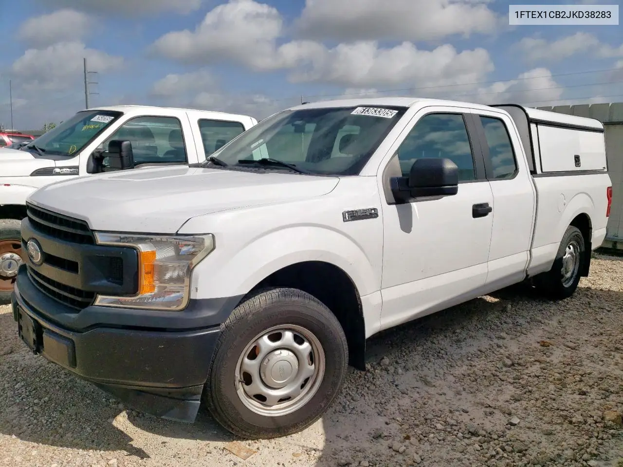 2018 Ford F150 Super Cab VIN: 1FTEX1CB2JKD38283 Lot: 61363305